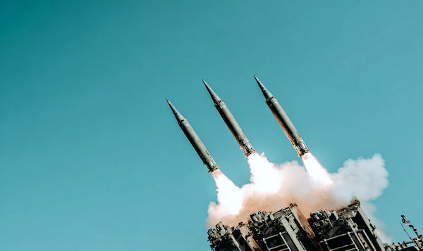 3 missiles being launched